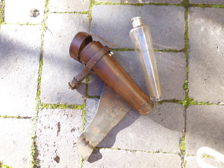 Vintage Conical Hunting Flask. For Sale at 1stdibs