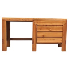 Vintage Console Forming Office in Solid Elm Vintage Console Forming Office in Solid Elm