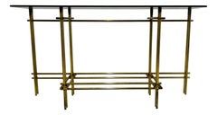 Vintage Console in Brass , 1970s design Renato Zevi