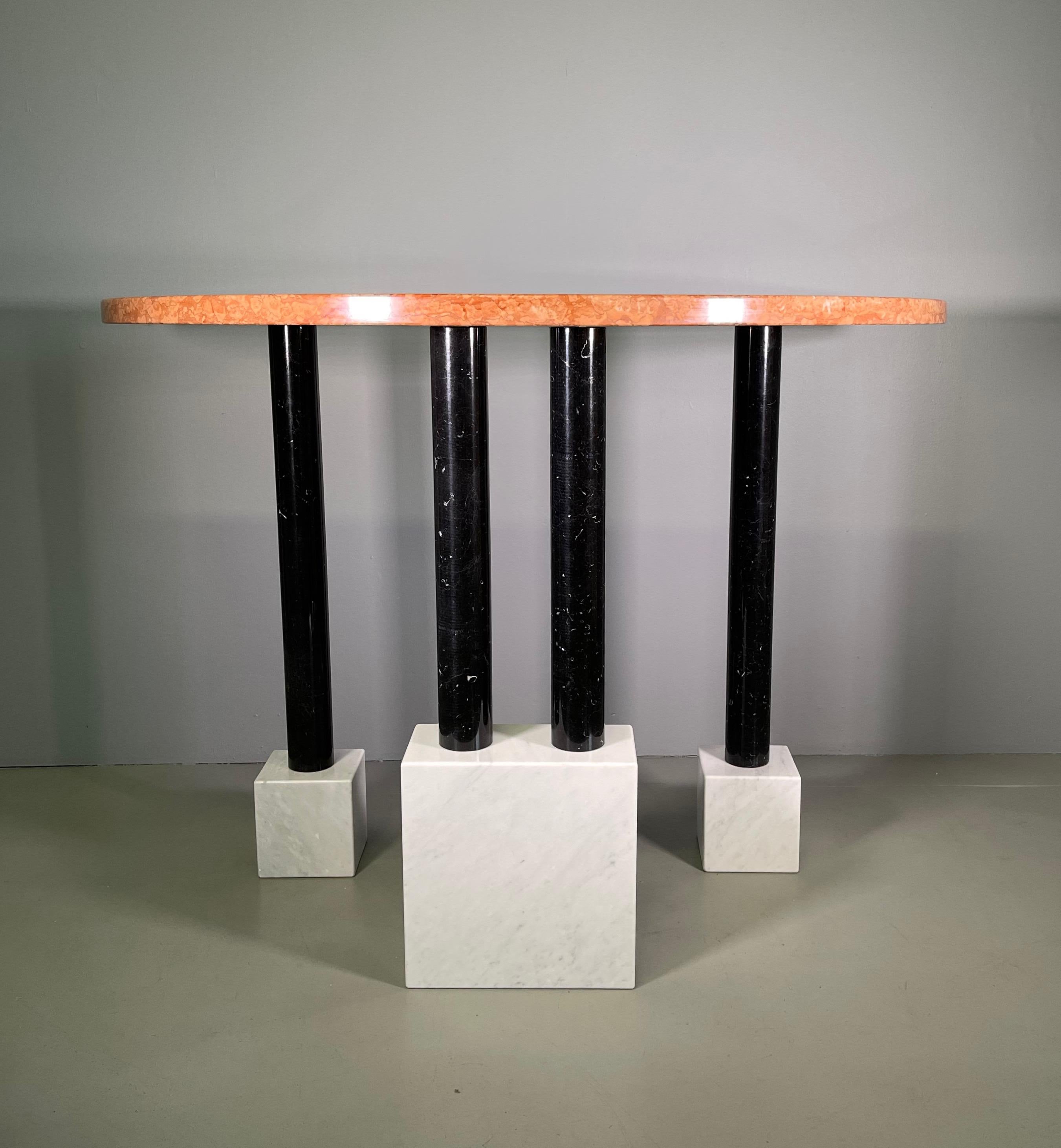 Vintage Console Marble Ettore Sottsass for Ultima Edizione, Italy, 1980s For Sale 2