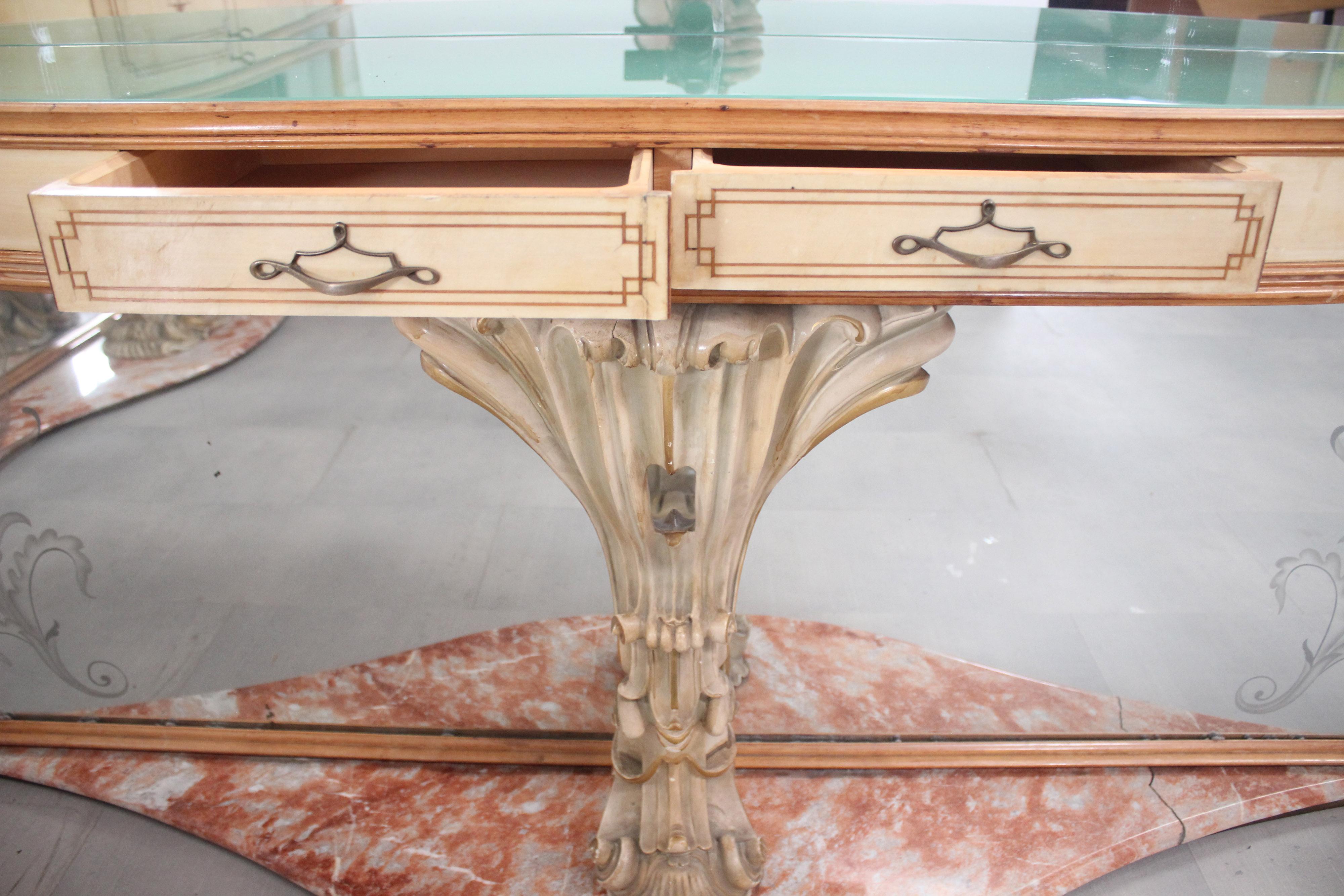 Vintage Console Table from La Permanente Mobili Cantù, 1940s In Good Condition For Sale In Montelabbate, PU