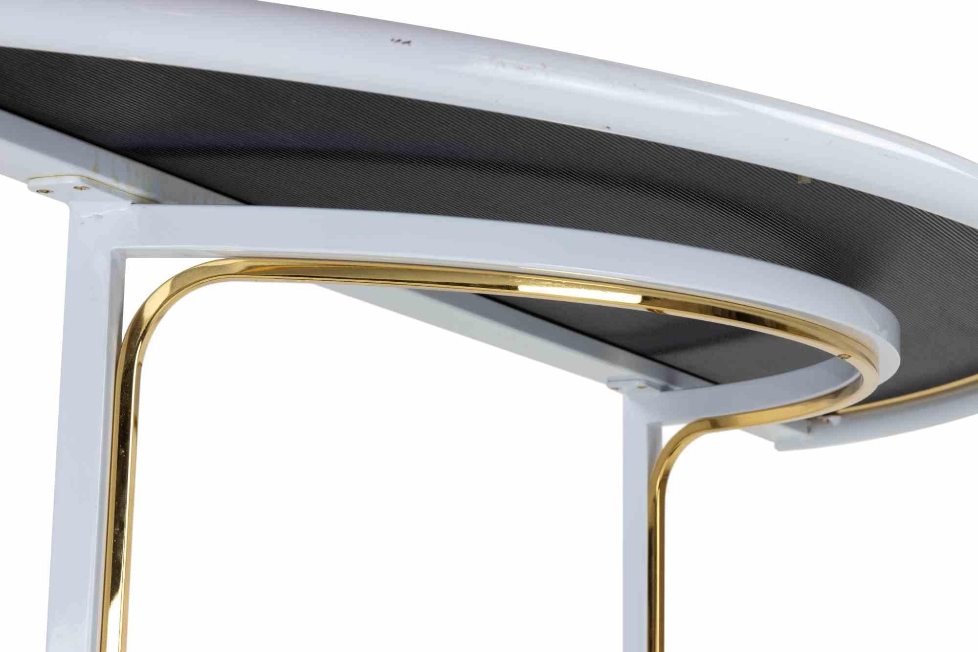 Console vintage avec miroir mural de Tommaso Barbi, Italie, 1970 en vente 4