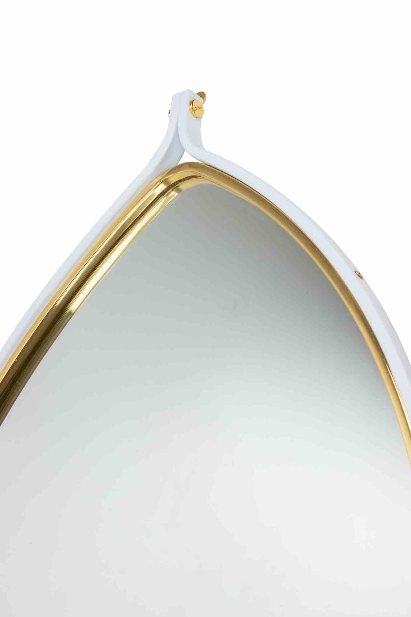Console vintage avec miroir mural de Tommaso Barbi, Italie, 1970 en vente 5