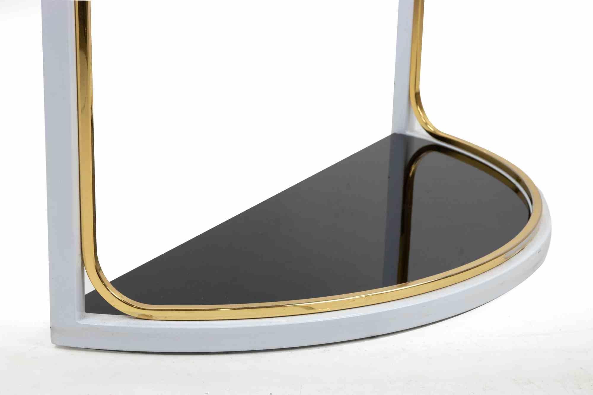Console vintage avec miroir mural de Tommaso Barbi, Italie, 1970 en vente 3