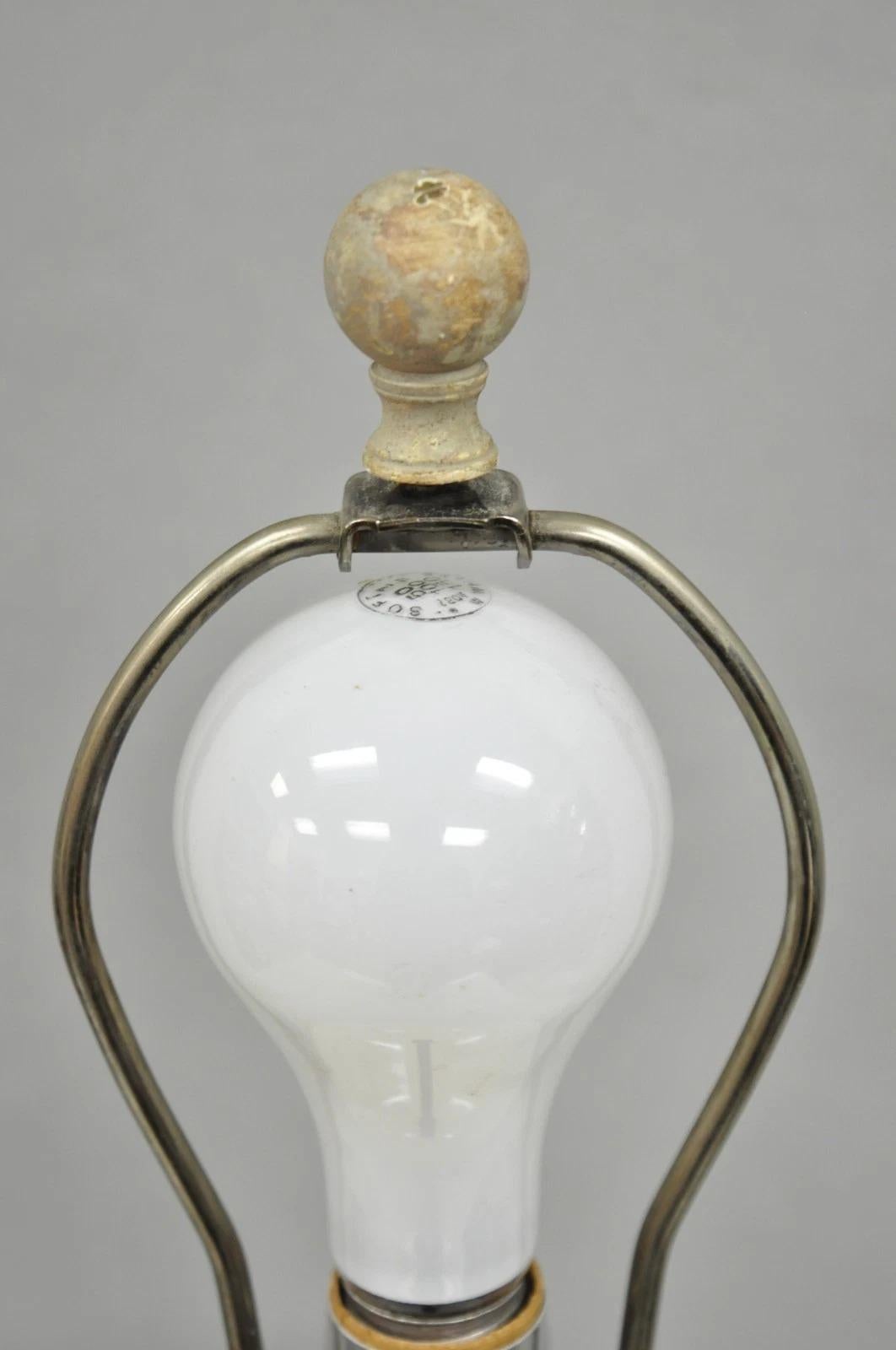 Vintage Contemporary Architectural Ginger Jar Ceramic Porcelain Table Lamp For Sale 3