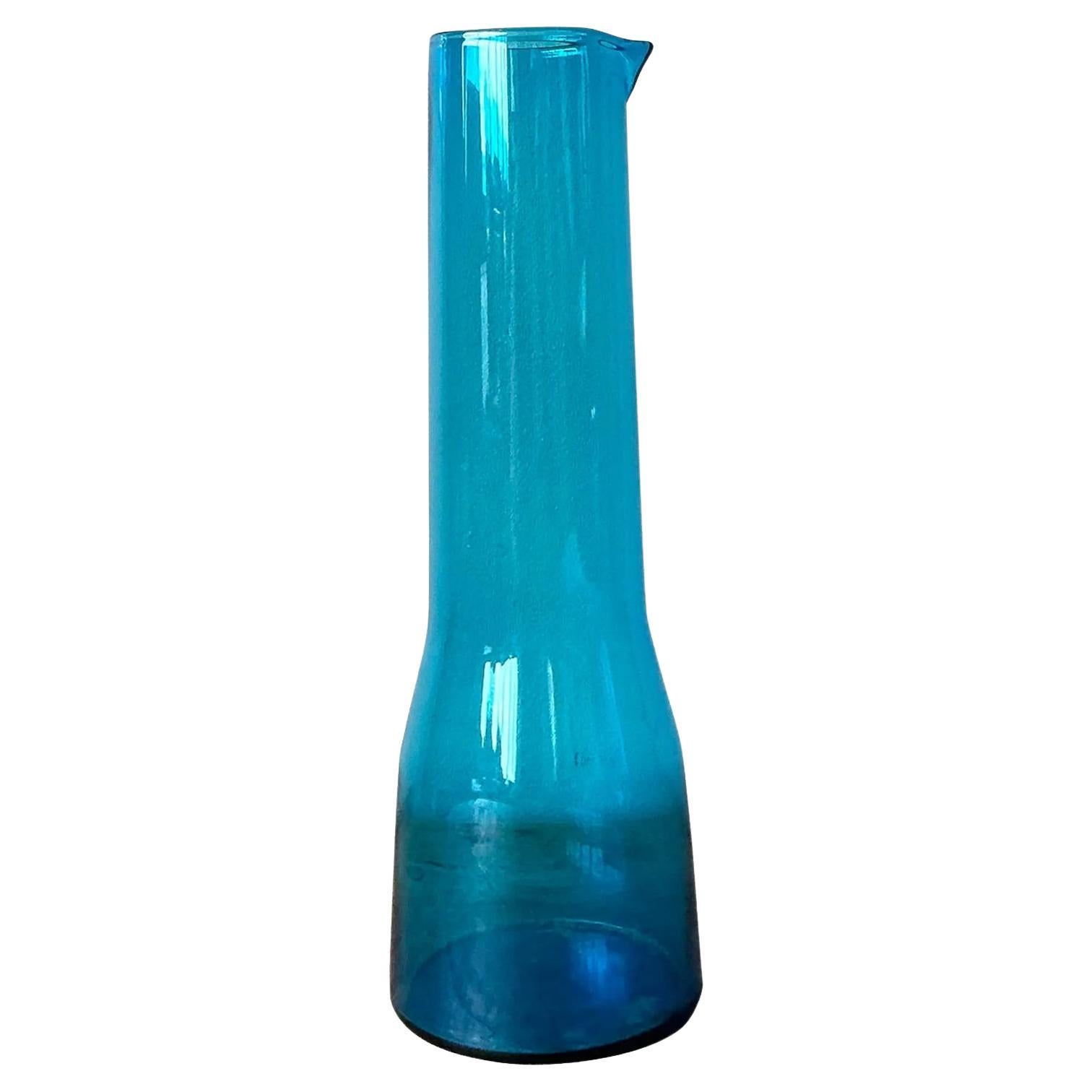 Vintage Contemporary Blauer Becherglas Krug