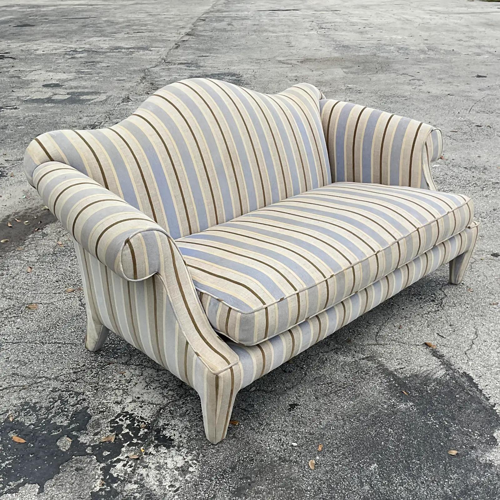Vintage Contemporary Camelback Donghia Sofa In Good Condition In west palm beach, FL