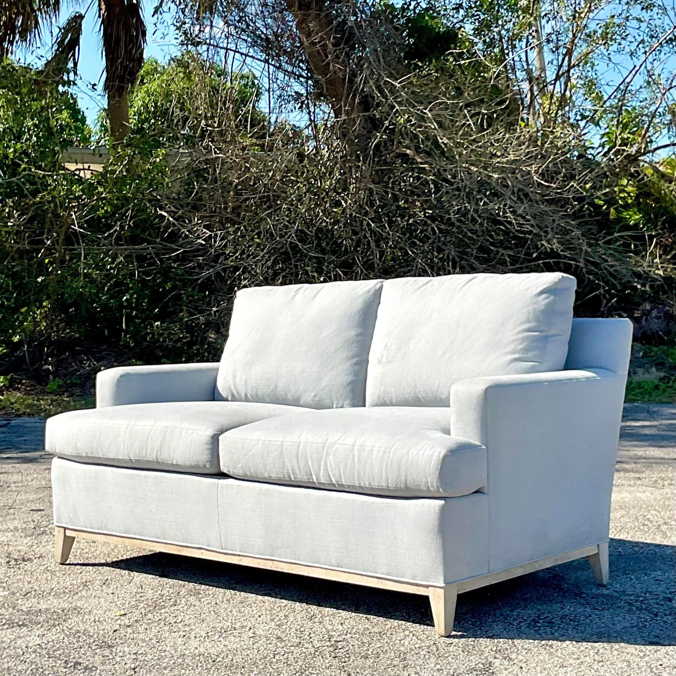 Vintage Contemporary Costal Custom Sofa For Sale 1