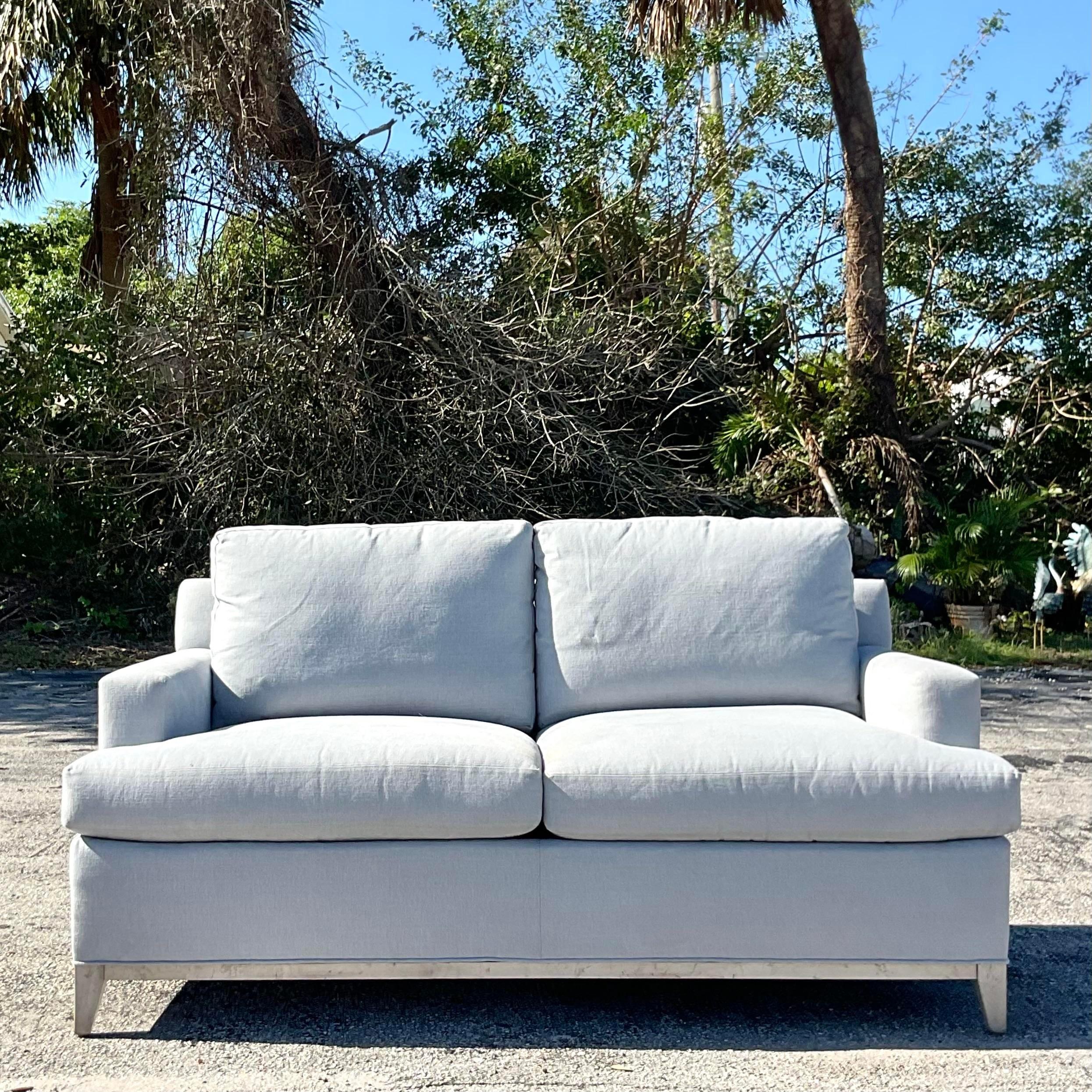 Vintage Contemporary Costal Custom Sofa For Sale 2