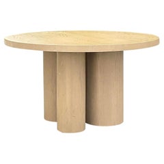Vintage Contemporary Custom Cerused Dining Table