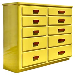 Vintage Contemporary Custom Lacquered Tall Chest of Drawers