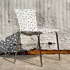 Vintage Contemporary Cutout Topiary Chair After Richard Schultz