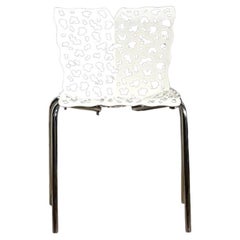 Vintage Contemporary Cutout Topiary Chair After Richard Schultz