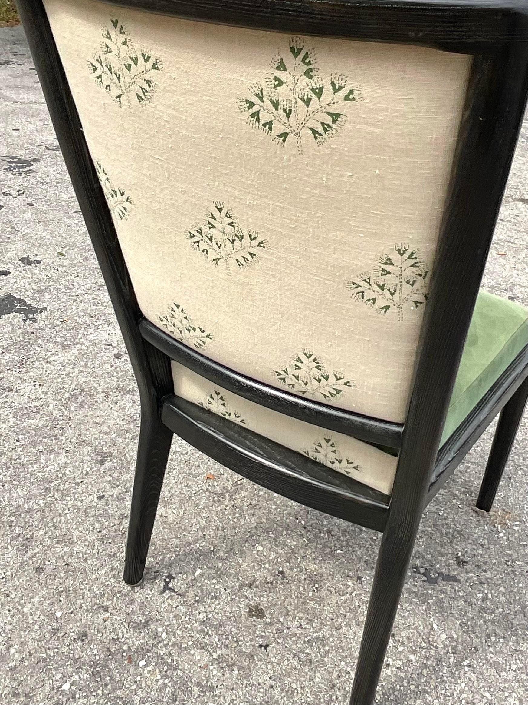 20th Century Vintage Contemporary David Iatesta Ash Wood “Avenue” Dining Chairs, Set of 6