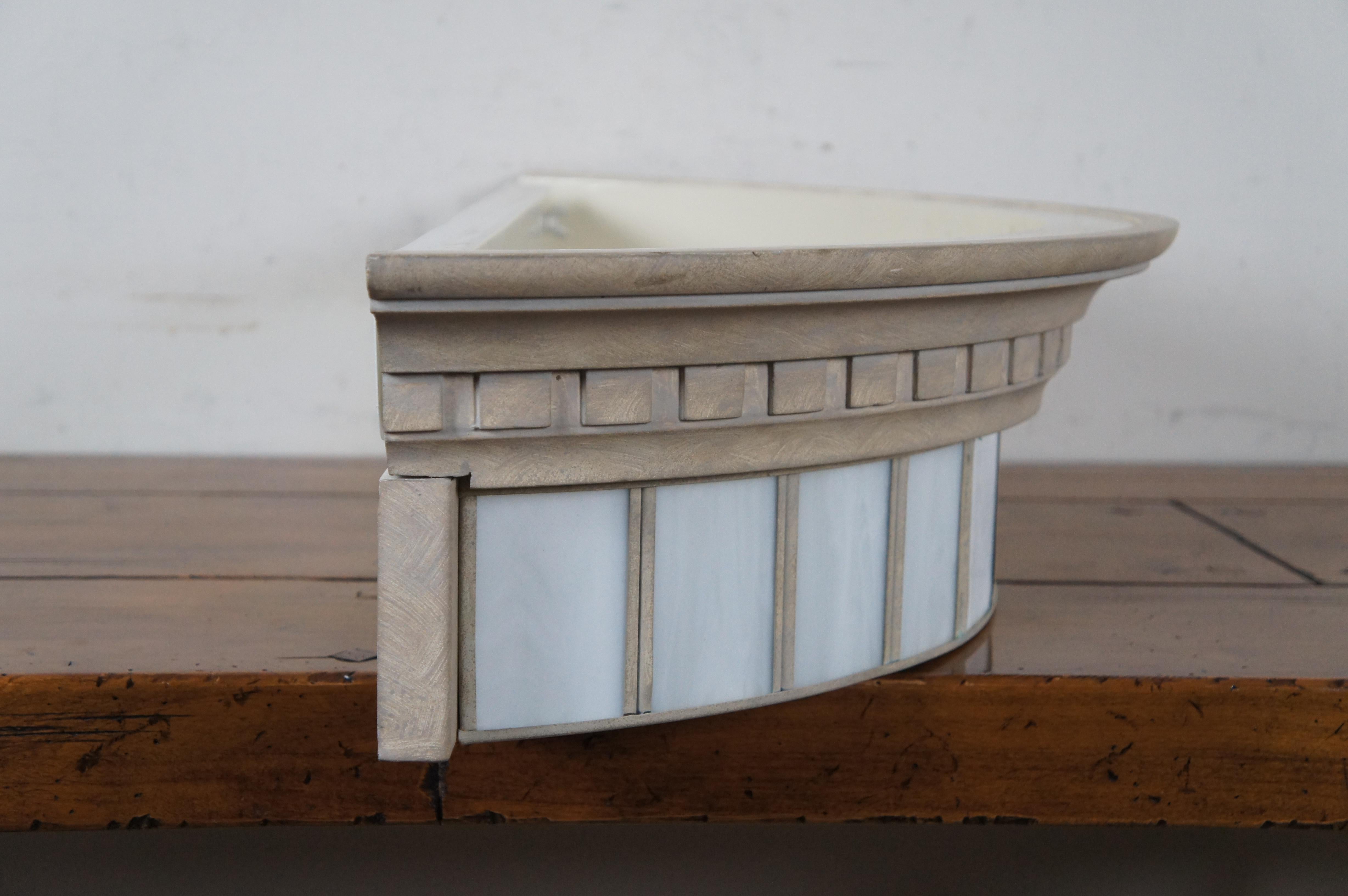 Vintage Contemporary Demilune 5 Light Wall Sconce Grecian Capital 29