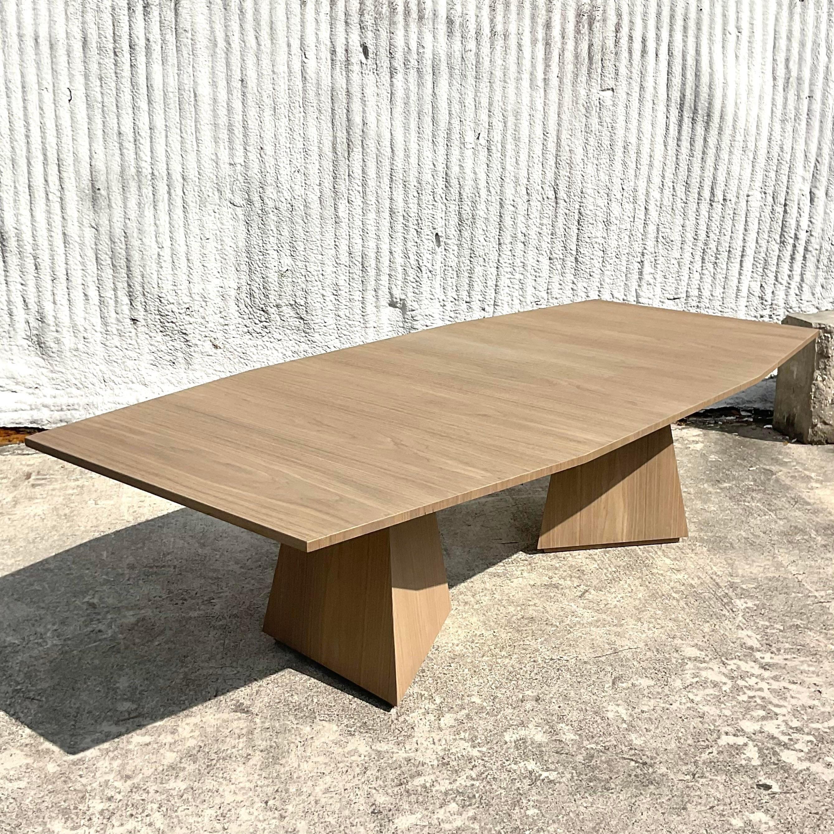 Vintage Contemporary “Divine” Faceted Dining Table After Keith Fritz For Sale 5