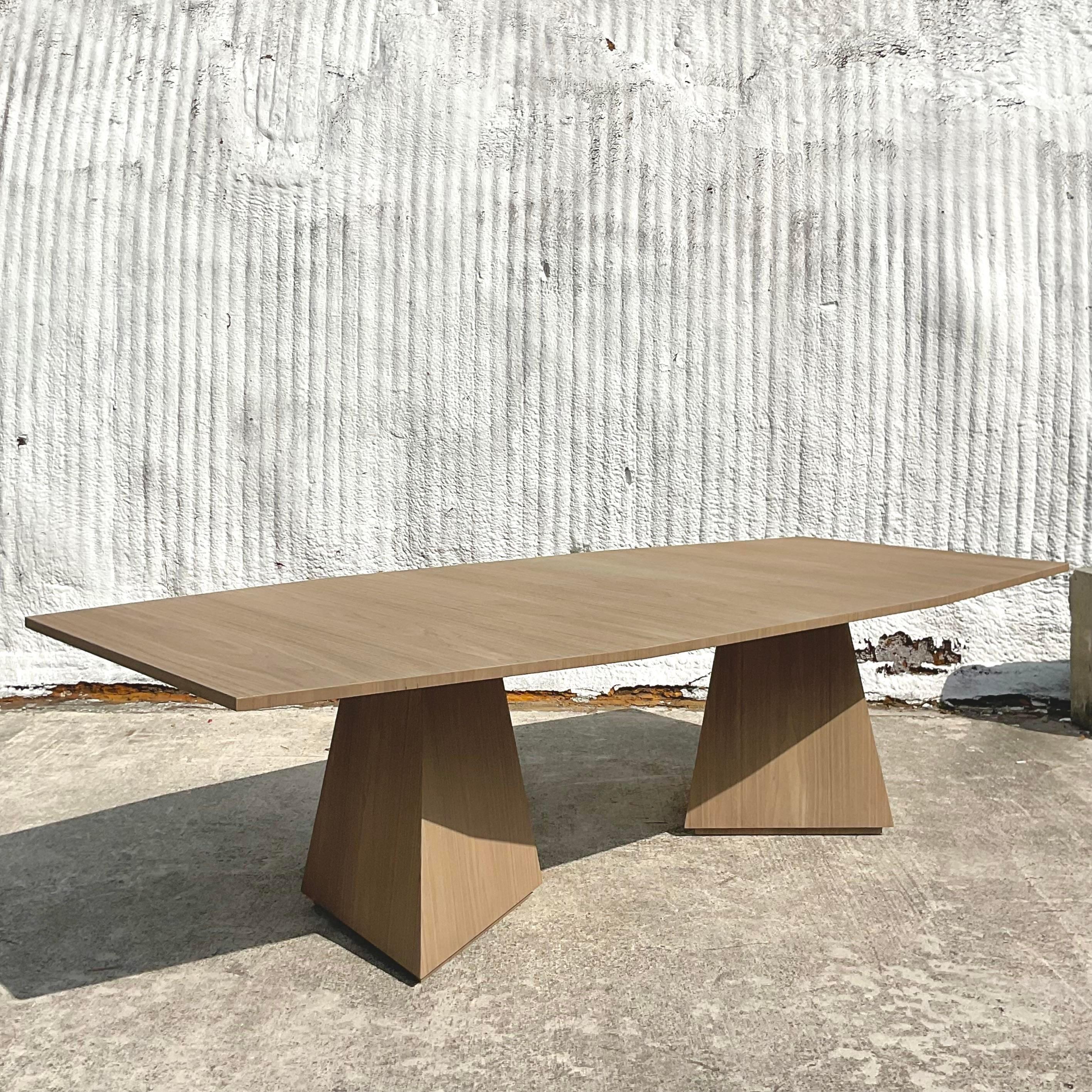 American Vintage Contemporary “Divine” Faceted Dining Table After Keith Fritz For Sale