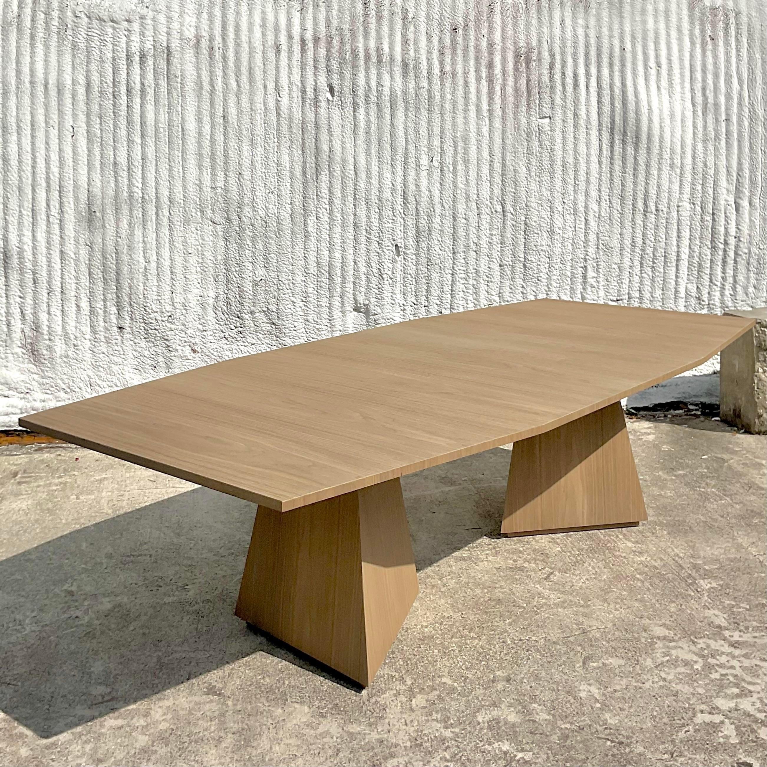 Vintage Contemporary “Divine” Faceted Dining Table After Keith Fritz For Sale 1