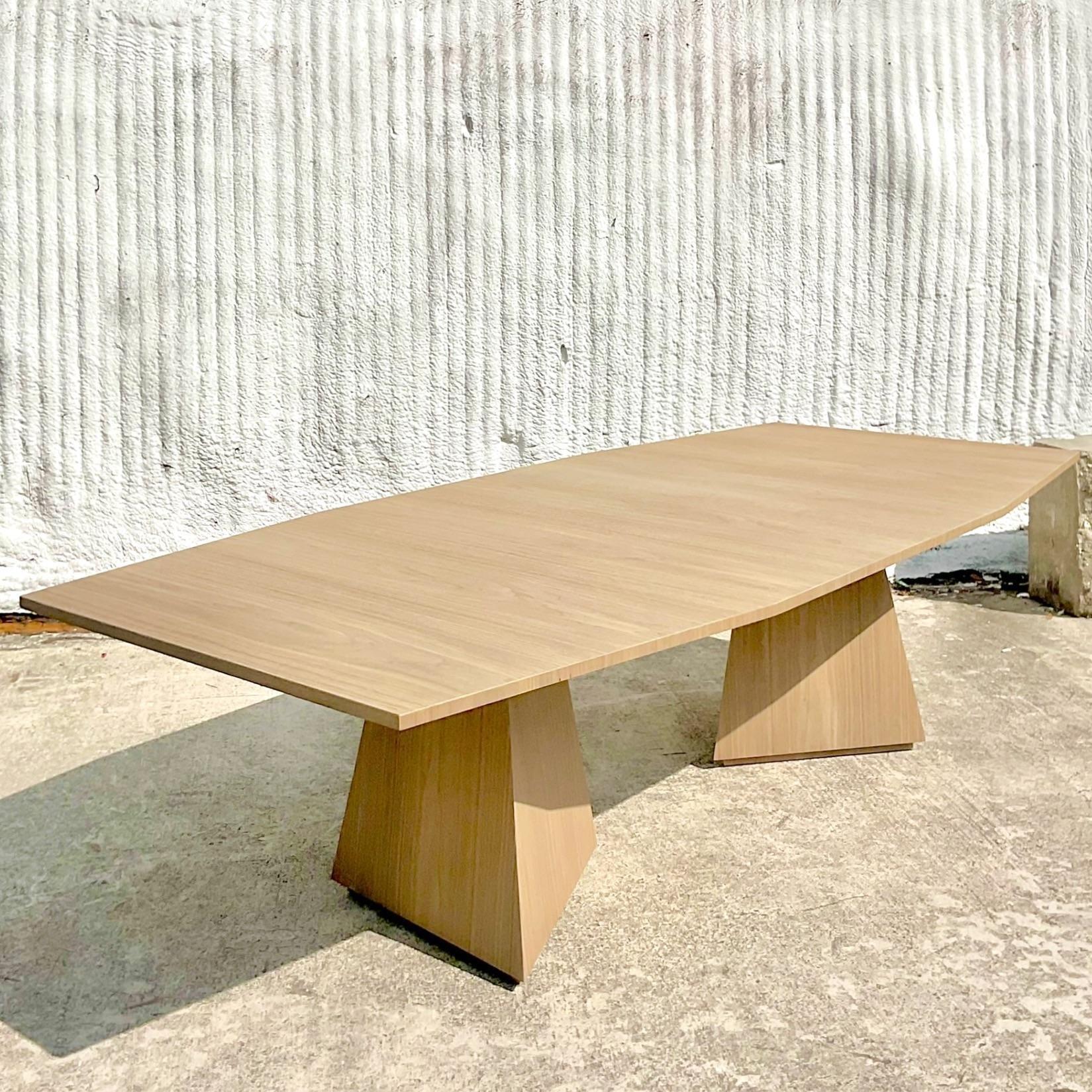 Vintage Contemporary “Divine” Faceted Dining Table After Keith Fritz For Sale 4
