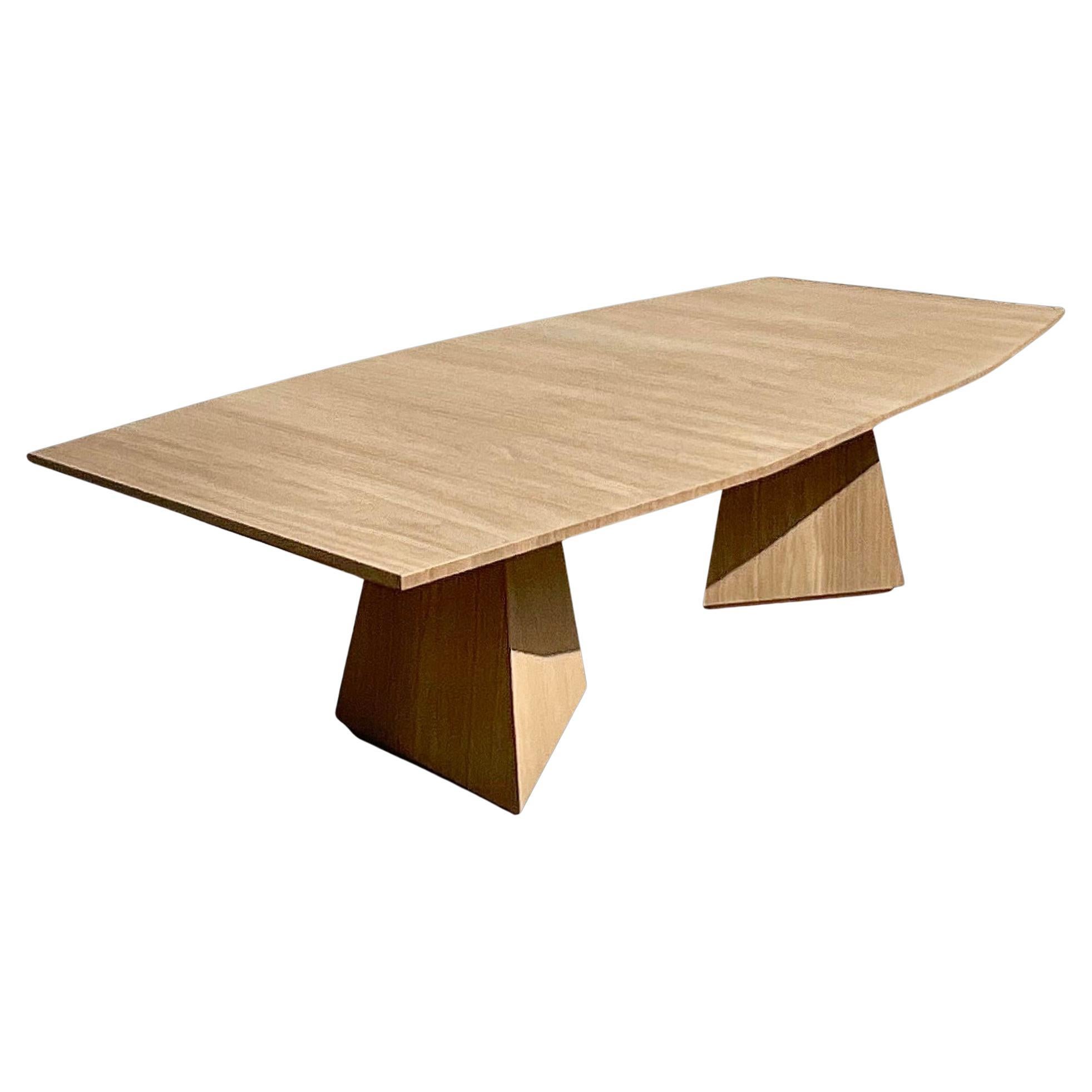 Vintage Contemporary “Divine” Faceted Dining Table After Keith Fritz For Sale
