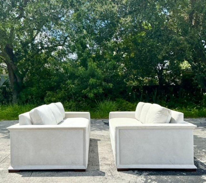 Vintage Contemporary Hickory Chair Sofas - a Pair 1