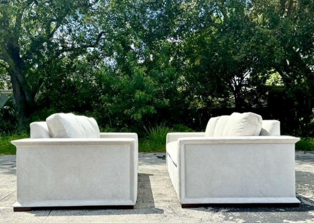 Vintage Contemporary Hickory Chair Sofas - a Pair 2