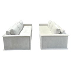 Vintage Contemporary Hickory Chair Sofas - a Pair