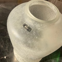 Vintage Contemporary Italian Seguso Vetri D’Arte Opaque Murano Vase