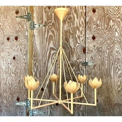 Vintage Contemporary Julie Neill Six Arm Chandelier