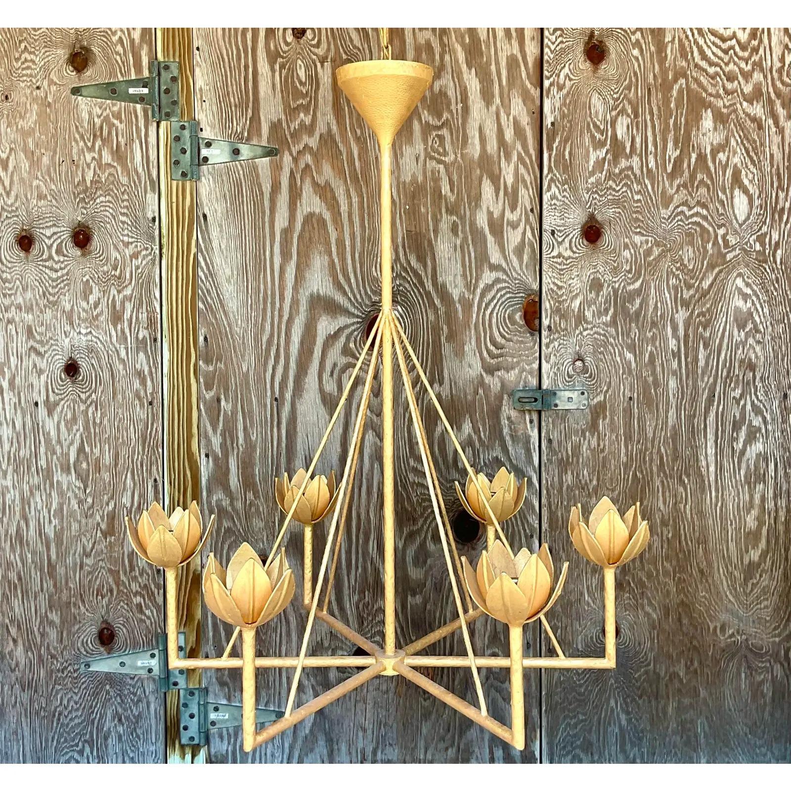 North American Vintage Contemporary Julie Neill Six Arm Chandelier