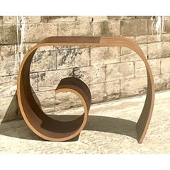Vintage Contemporary Kino Gudrun Bent Wood Crocus Console Table