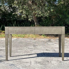 Vintage Contemporary Made Goods Faux Shagreen Writing Desk