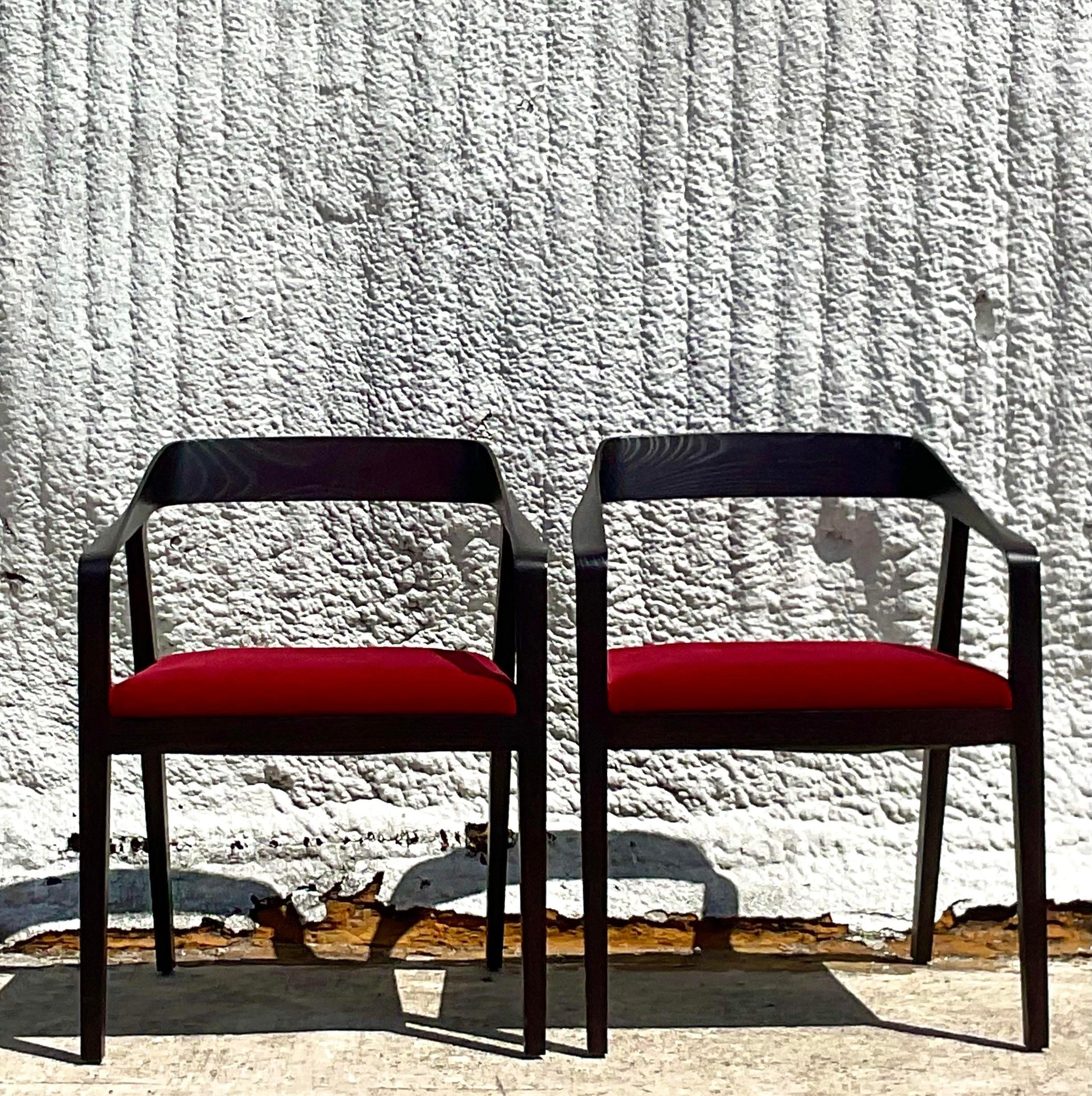 20th Century Vintage Contemporary Mark Goetz Full Twist Chairs - a Pair For Sale