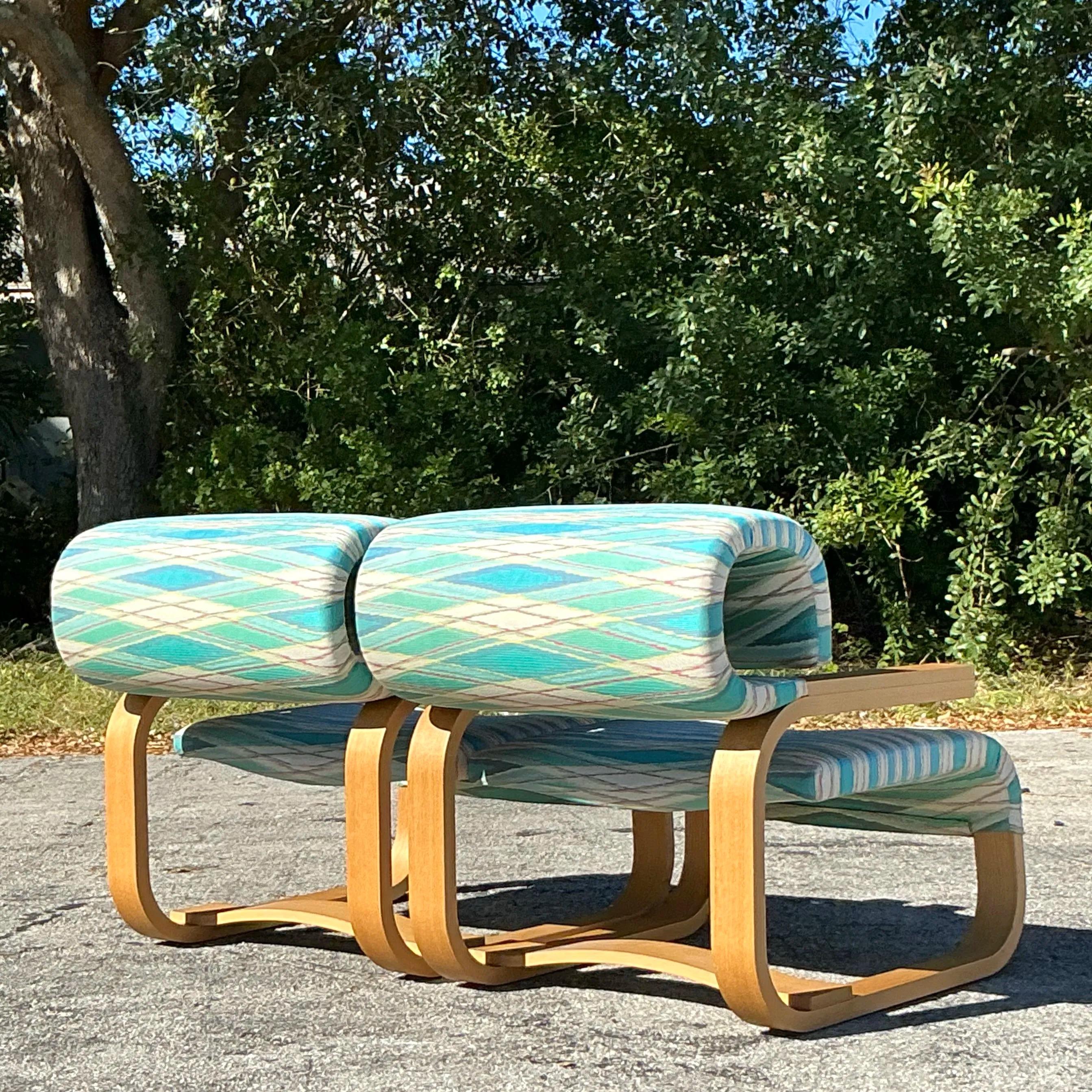 Textile Vintage Contemporary Missoni Home “Daniela” Arm Chair - a Pair For Sale