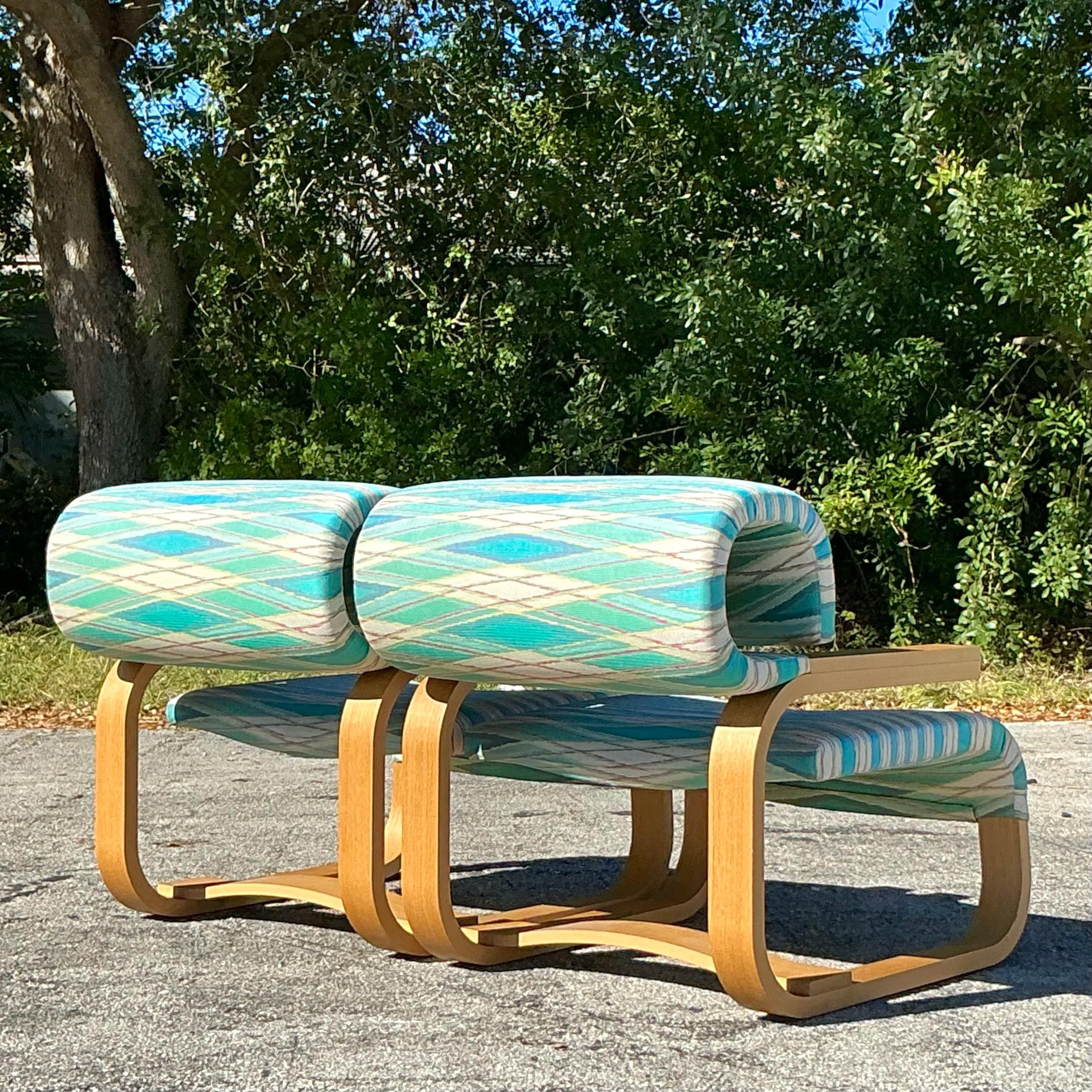 Vintage Contemporary Missoni Home “Daniela” Arm Chair - a Pair For Sale 3