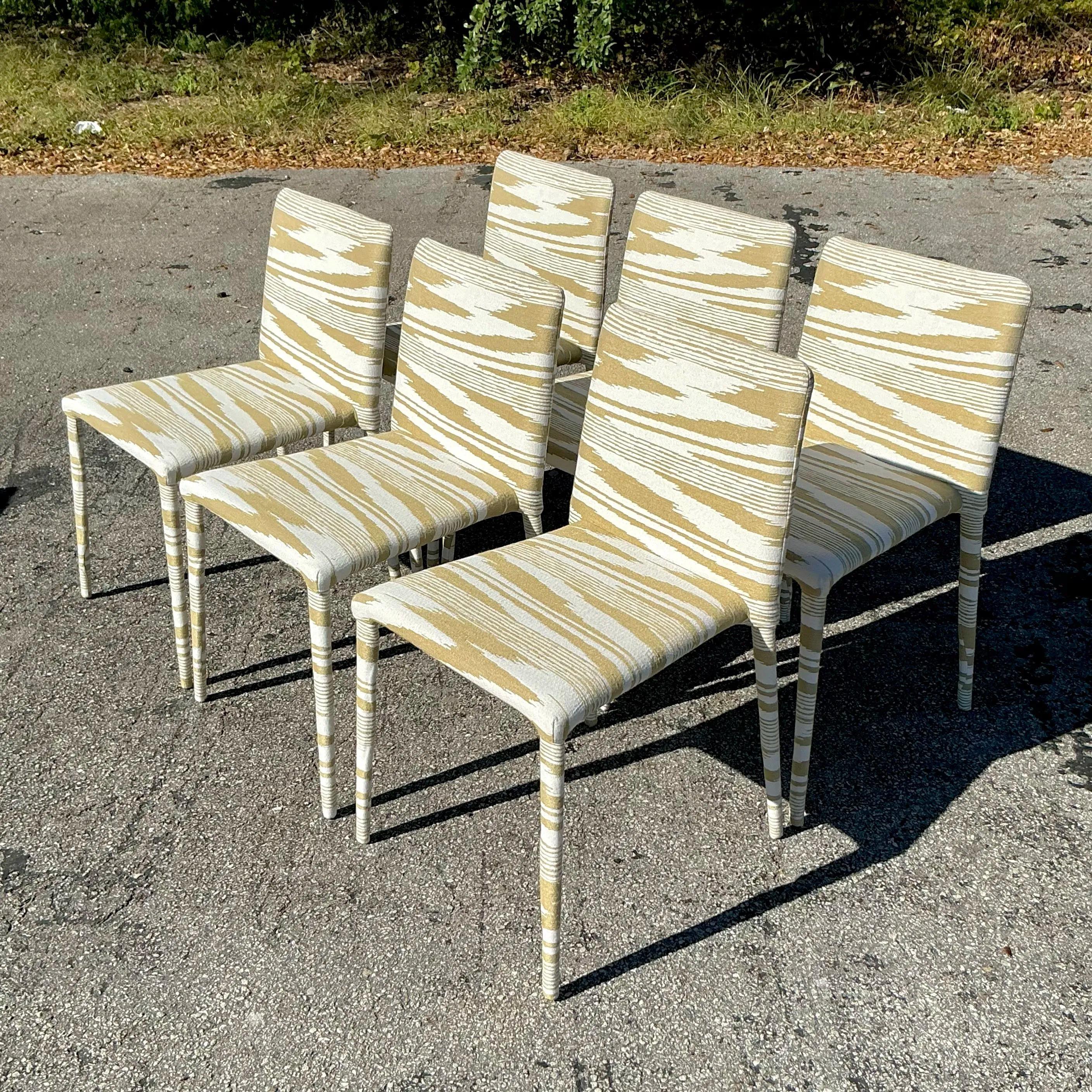 Vintage Contemporary Missoni “Miss Atacama” Dining Chairs - Set of 6 For Sale 2