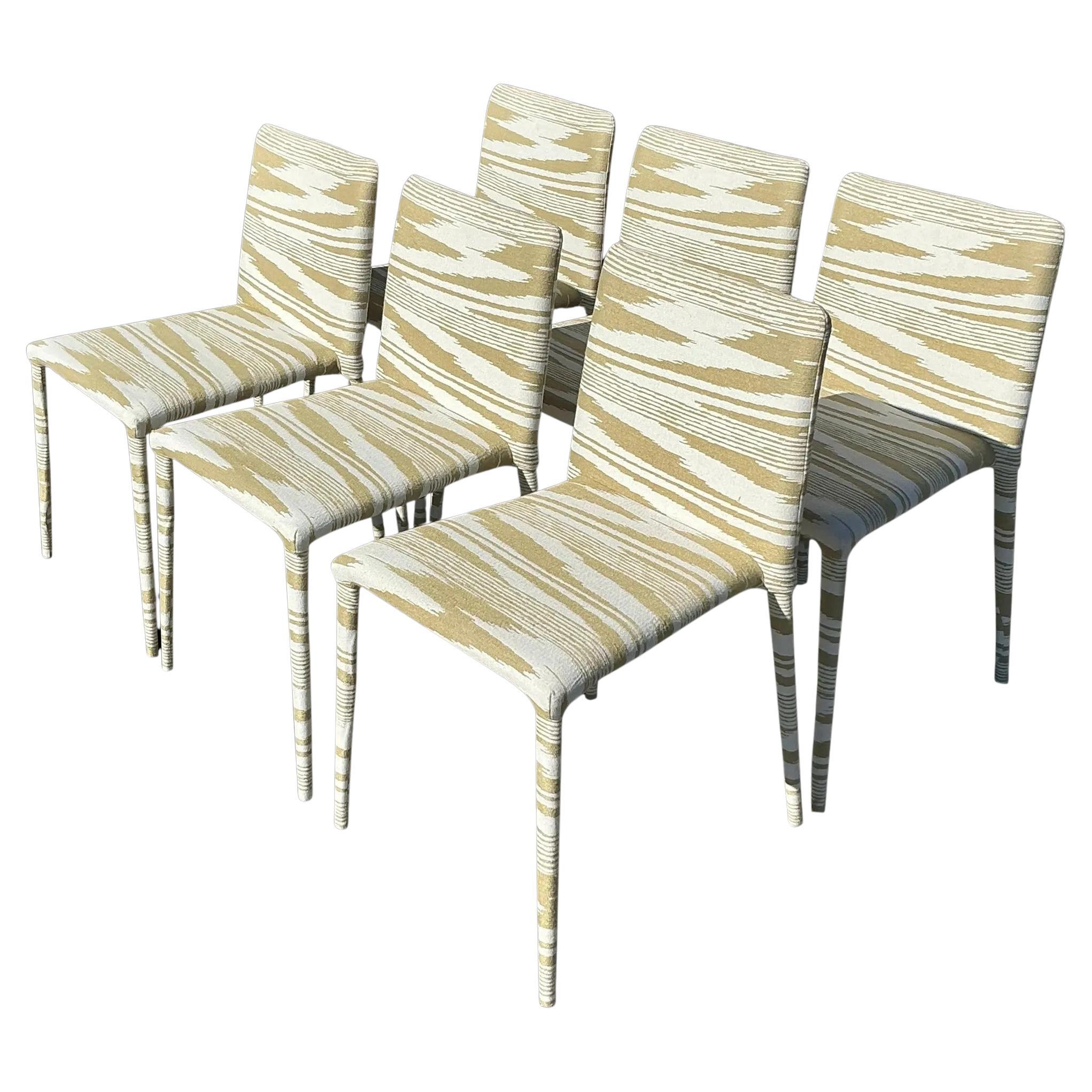 Vintage Contemporary Missoni “Miss Atacama” Dining Chairs - Set of 6