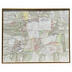 Vintage Contemporary Monumental Signed Original Oil Painting