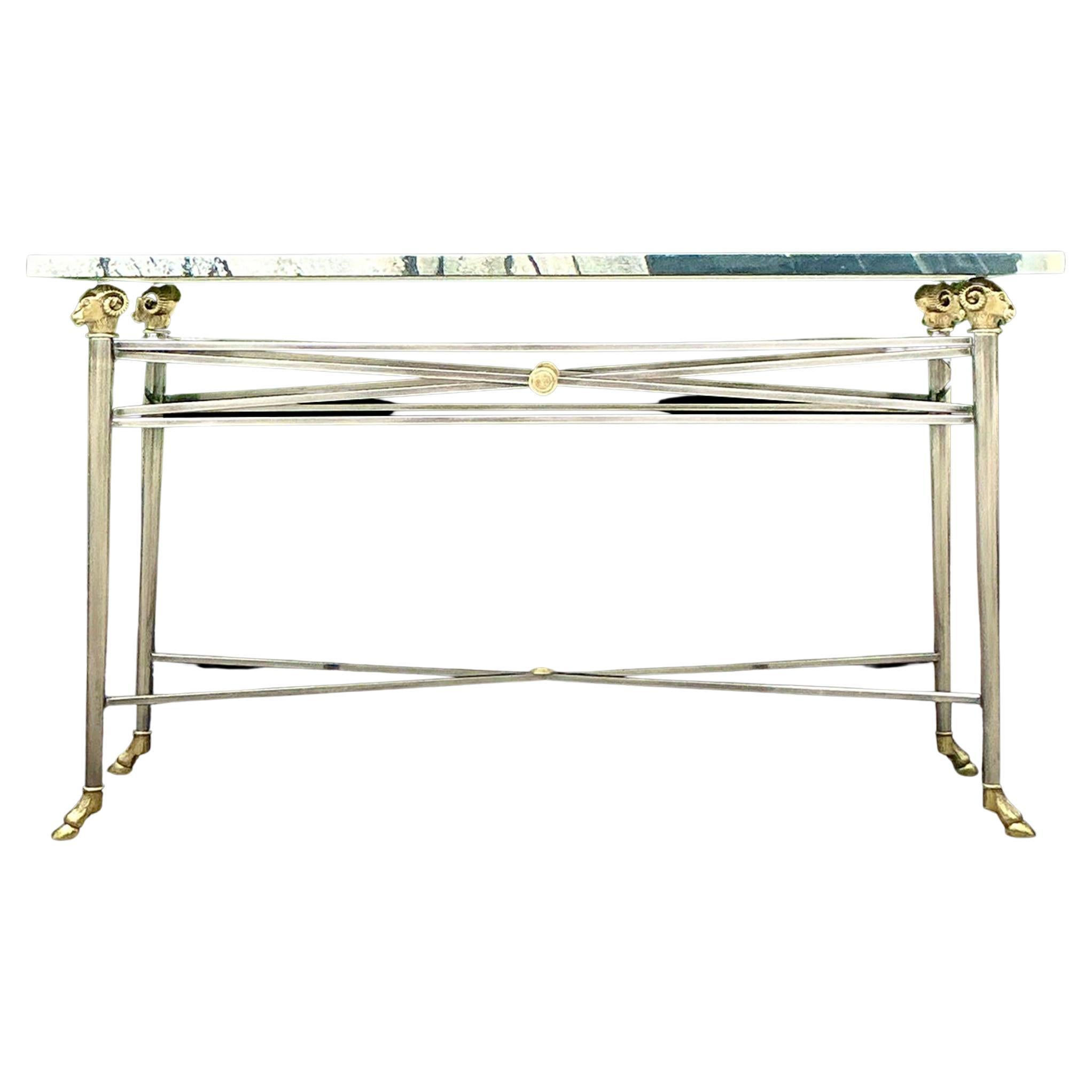 Tavolo Consolle Testa di Rams Vintage Contemporary