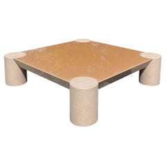 Vintage Contemporary Resin Epoxy Coffee Table