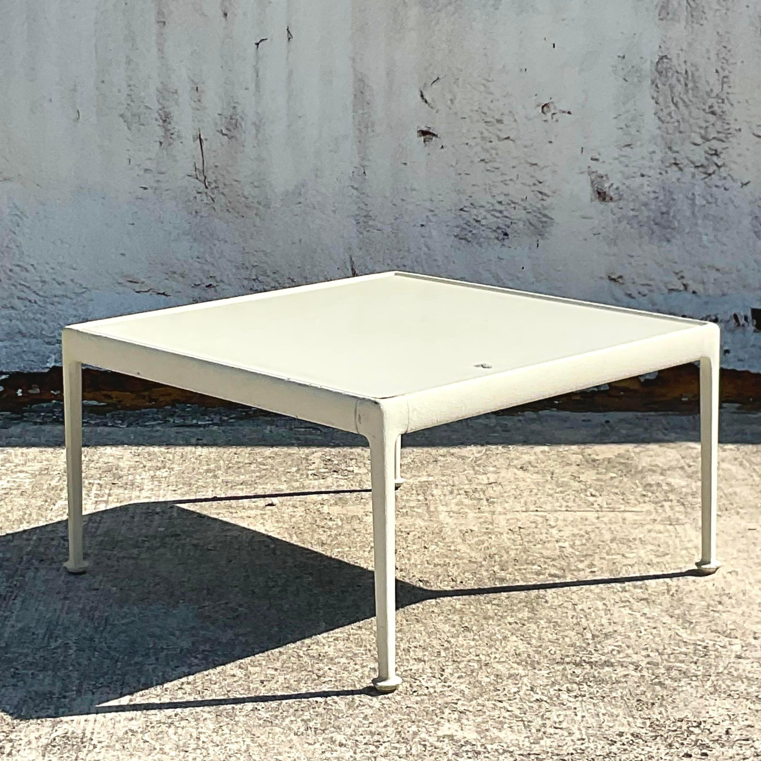 Vintage Contemporary Richard Knoll for Schultz Outdoor Low Cocktail Table For Sale 1