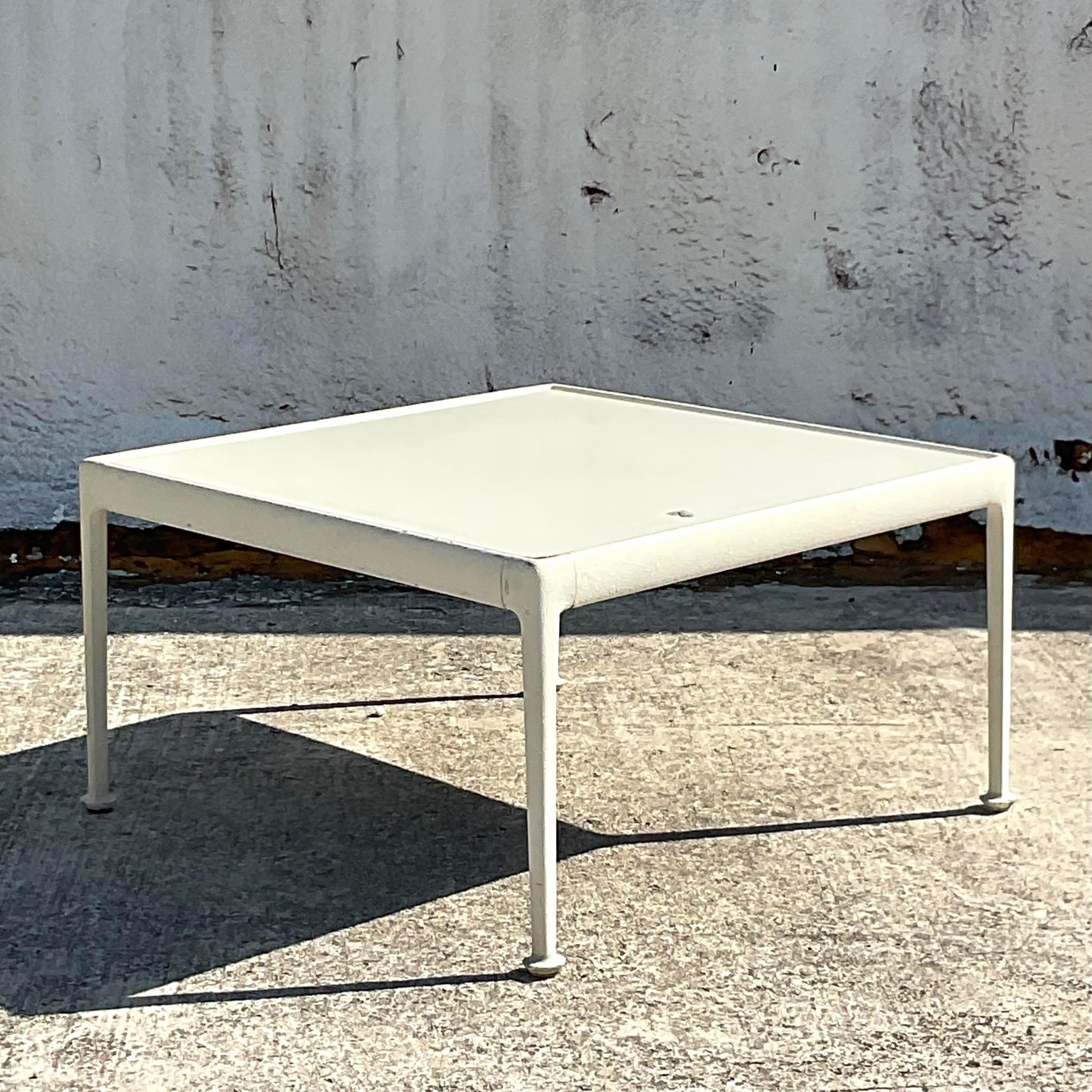Vintage Contemporary Richard Knoll for Schultz Outdoor Low Cocktail Table For Sale 2