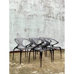 Vintage Contemporary Song Wen Zhong for Roche Bobois Ava Bridge Lucite Chairs