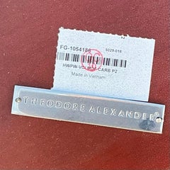 Vintage Contemporary Theodore Alexander Burl and Chrome Nesting Tables - 3 Pcs