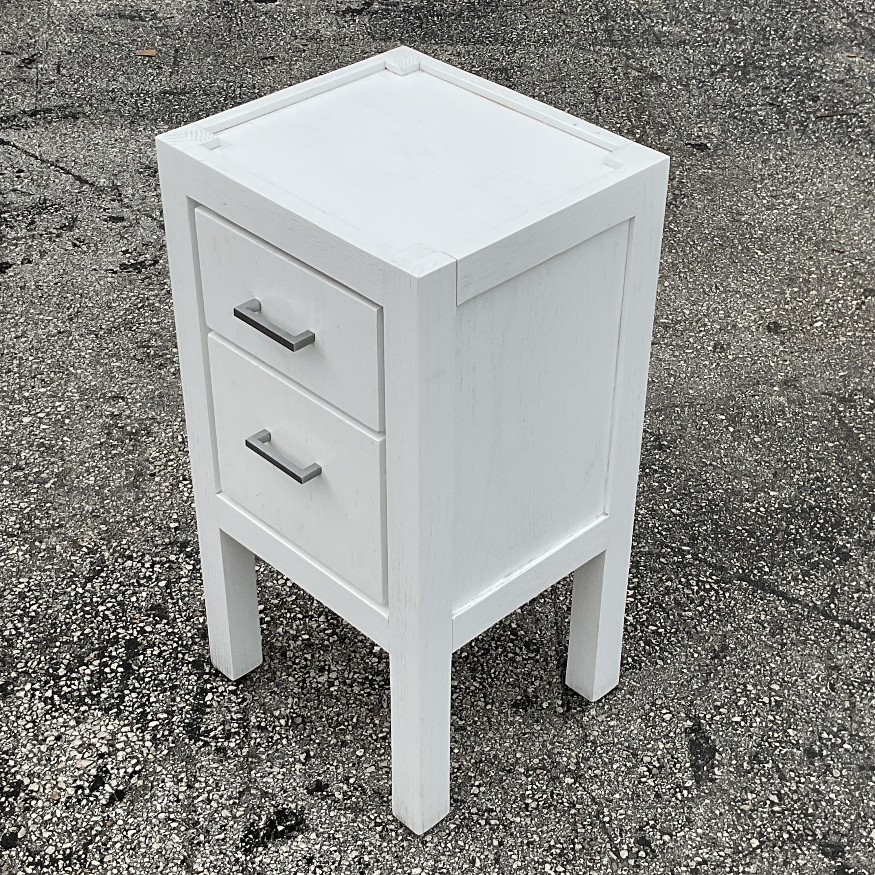 Vintage Contemporary Waterworks Side Table In Good Condition For Sale In West Palm Beach, FL