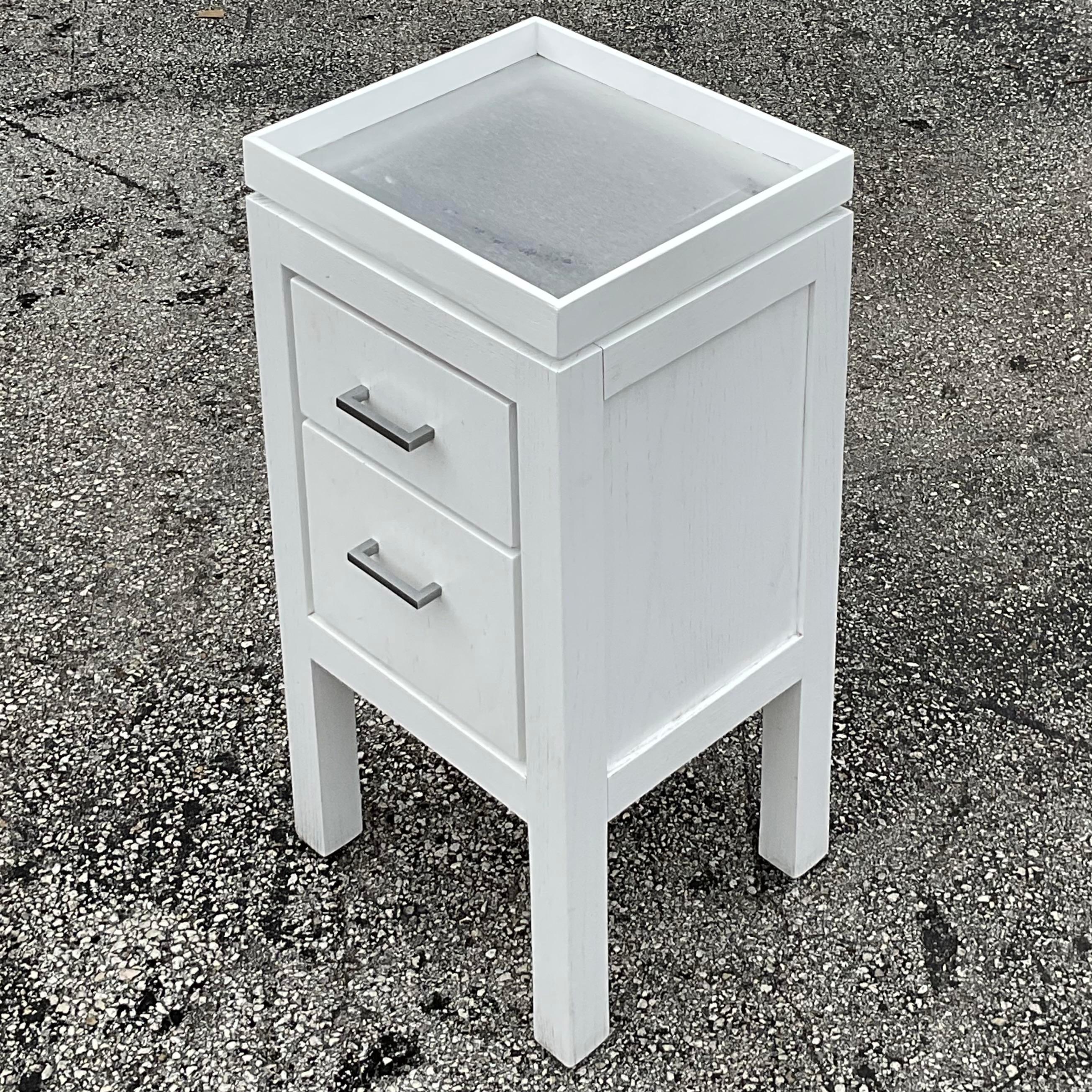 20th Century Vintage Contemporary Waterworks Side Table For Sale