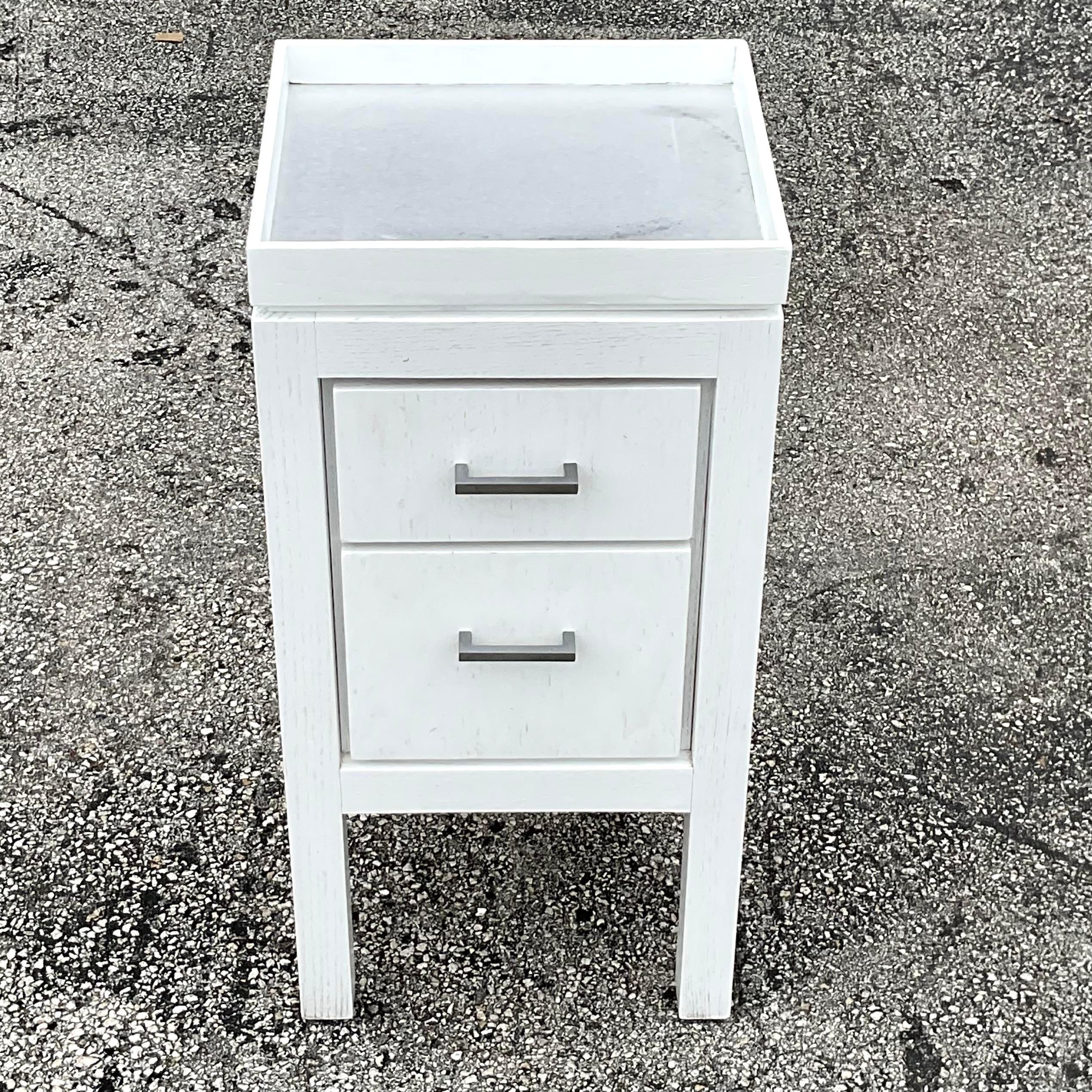 Vintage Contemporary Waterworks Side Table For Sale 2