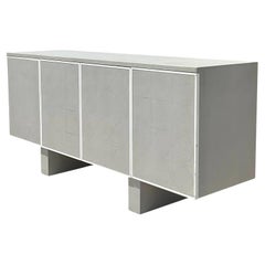 Vintage Contemporary Worlds Away Shagreen Finish Davenport Credenza