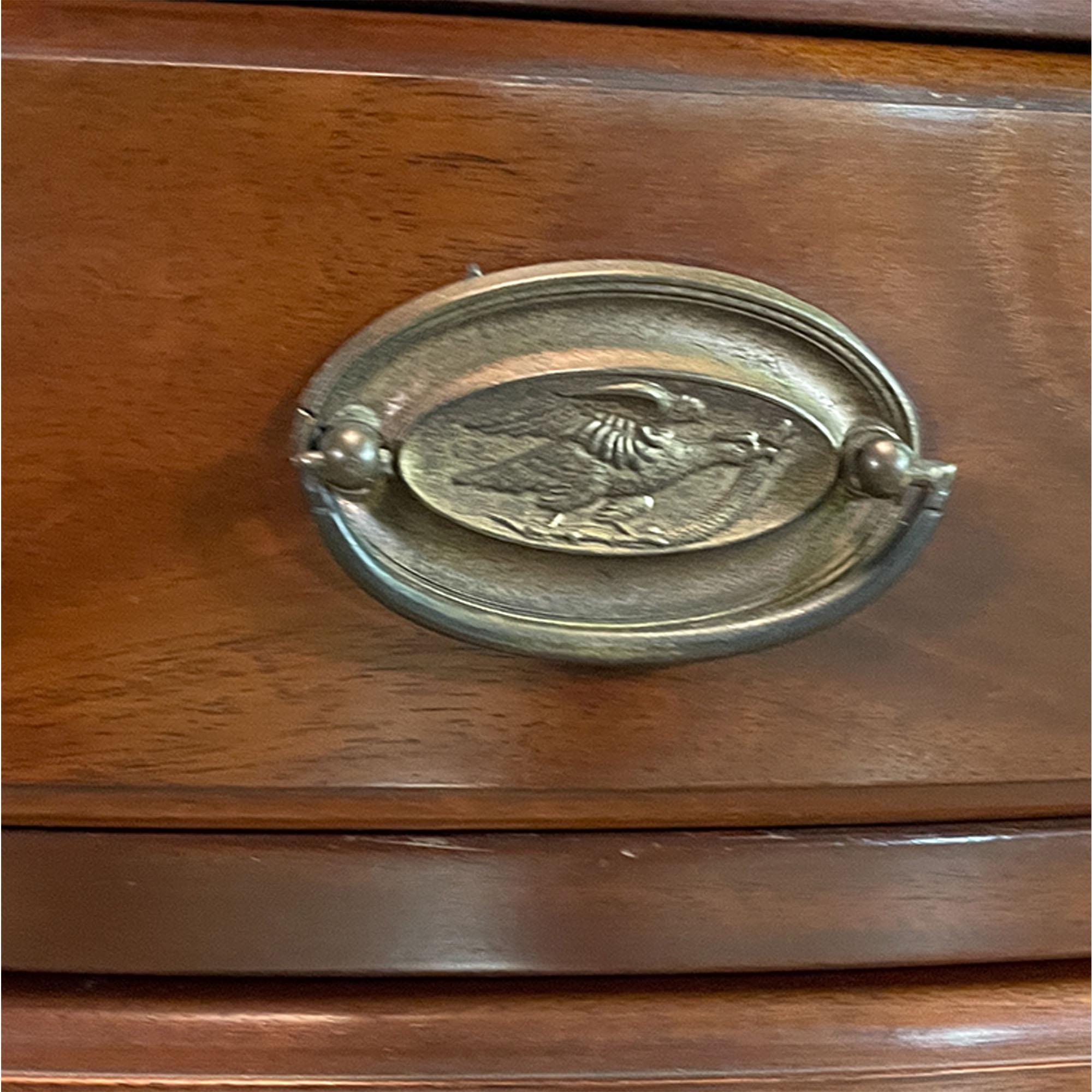 An excellent example of a Vintage Continental Mahogany Night Stand. Produced by the Continental Furniture Company of High Point NC, this night stand features the “Solid Genuine Mahogany” label. Ideal for use in the bedroom this stand would also lend