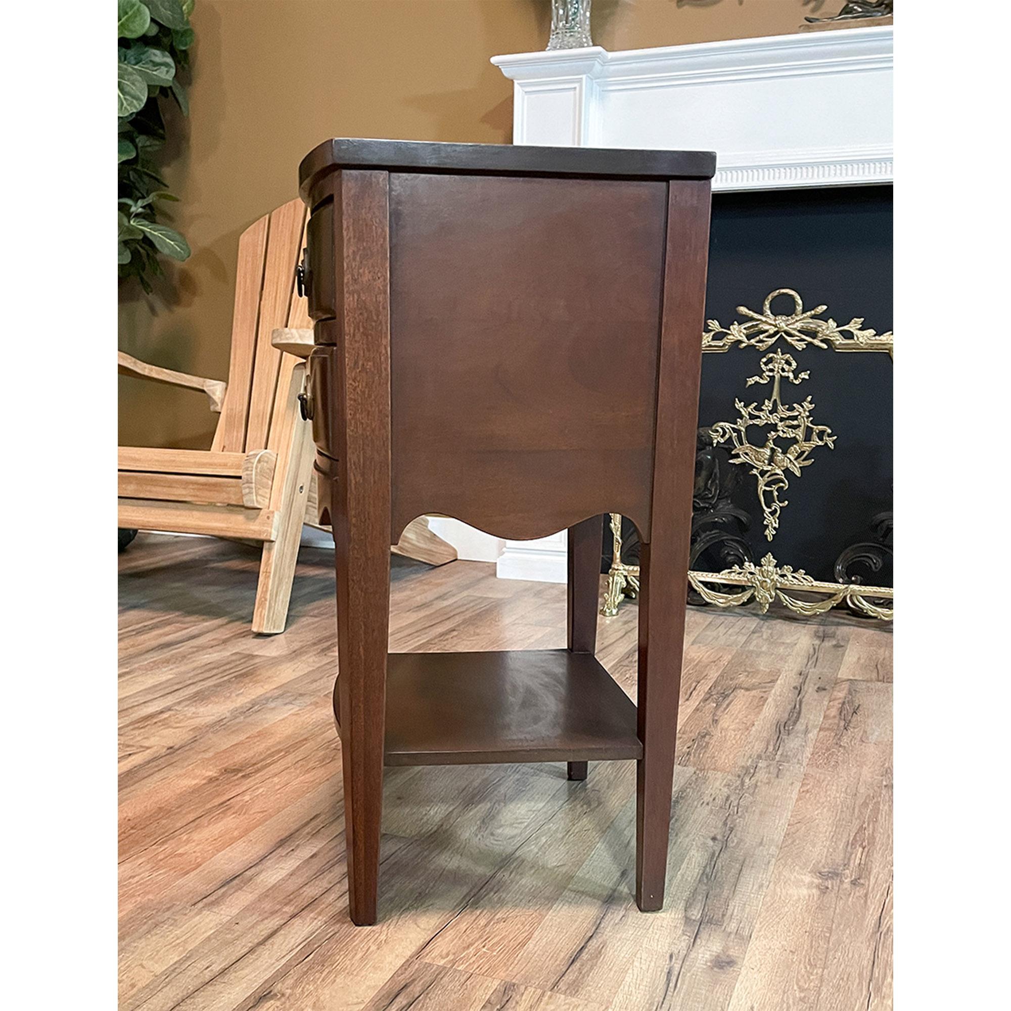 Late 20th Century Vintage Continental Mahogany Nightstand